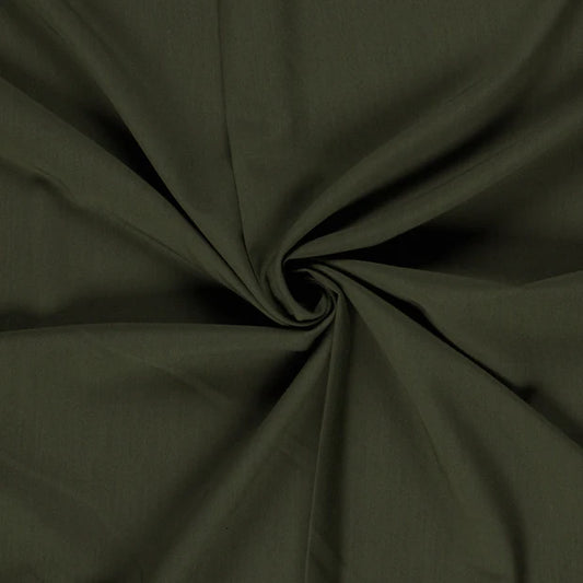 Gabardine de viscose légère et souple – Vert kaki - La Robe du Chat