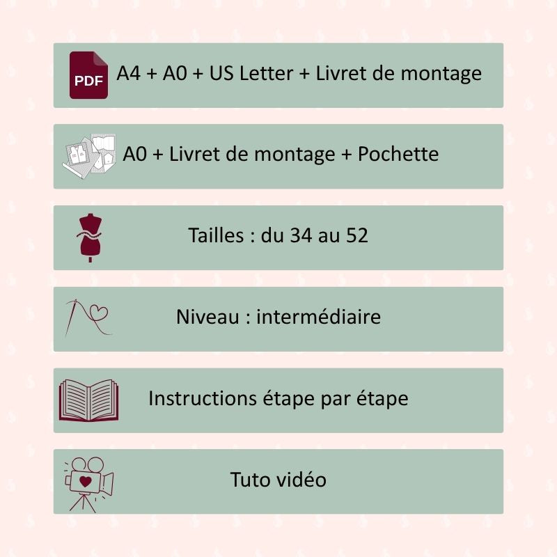 CHABADA - Patron et tuto robe longue et chemisier - La Robe du Chat