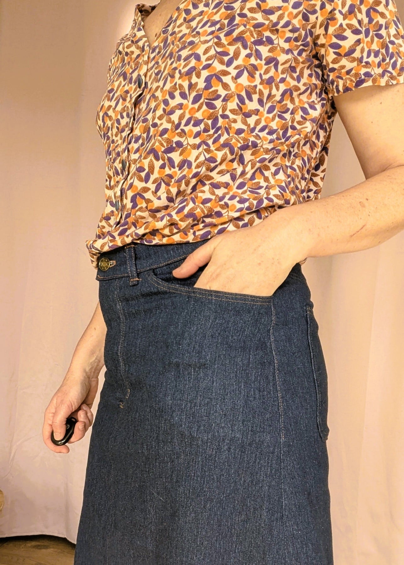 La jupe Charmante - Patron et tuto jupe en jeans - La Robe du Chat