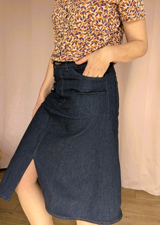 La jupe Charmante - Patron et tuto jupe en jeans - La Robe du Chat