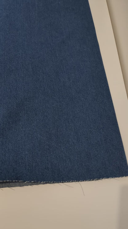Tissu Jeans 100% coton - Bleu moyen (Stoned)