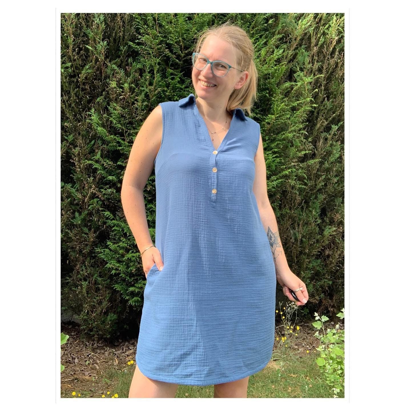 CHARLIE  - Patron et tuto robe chemise et blouse - La Robe du Chat