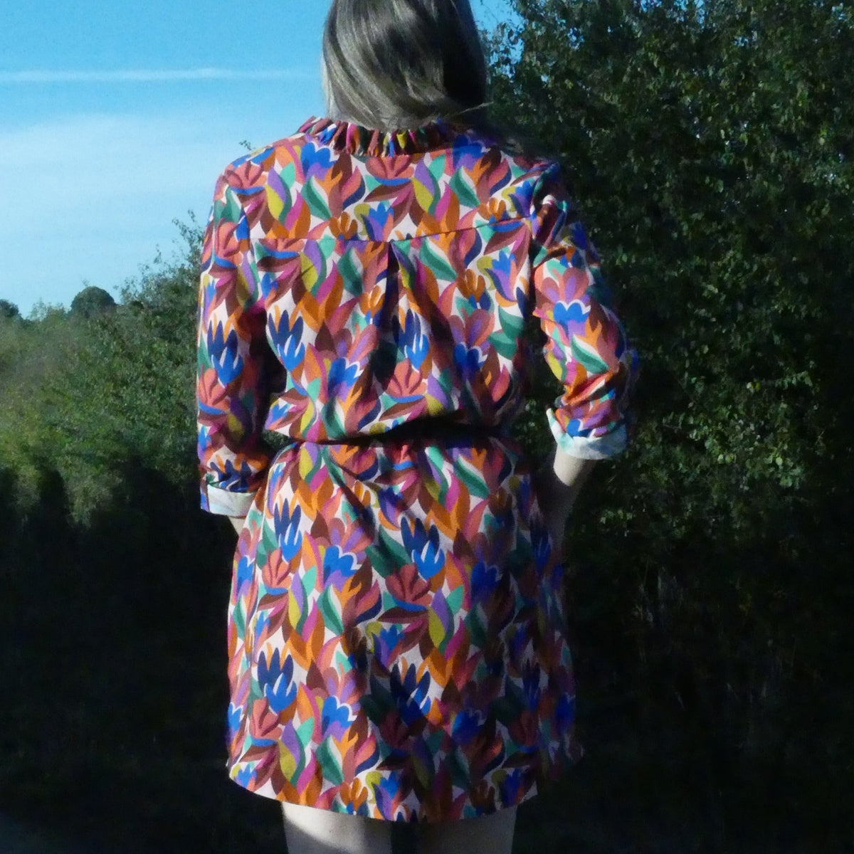 Les options du patron blouse et robe CHARLIE - patron pdf