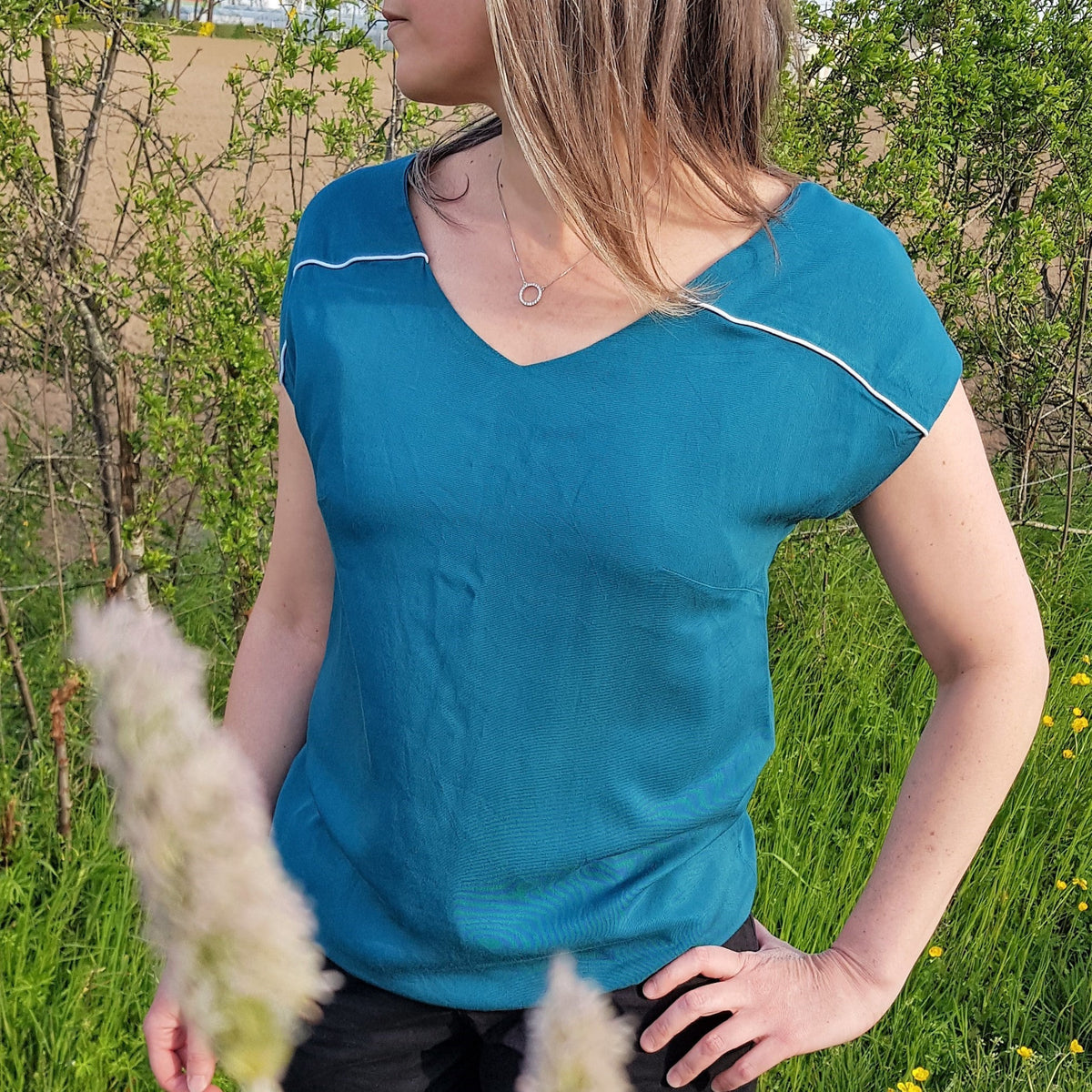 patron blouse lavande